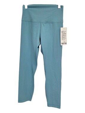 Lululemon Size 6 Align HR Crop 23'' Pants Teal Blue New!